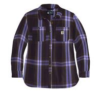 Carhartt Workwear Chemise pour femme Twill à manches longues Plaid Lavande XL