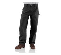 Carhartt Men's Double Front Work Dungaree Washed Duck,Black,33 x 32