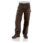 Carhartt Men's Double Front Work Dungaree Washed Duck,Brown,40 x 30