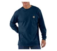 Carhartt Men's Workwear Pocket Long Sleeve T-Shirt Midweight Jersey Original Fit K126,Navy,Large