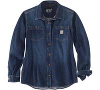 Carhartt Midweight Denim Chemise pour dames, bleu, Taille M