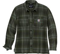 Carhartt Midweight Flannel Chemise pour dames, Vert, Taille L