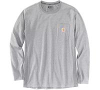 Carhartt Midweight Pocket Manches longues Coupe décontractée, Gris clair, Taille M