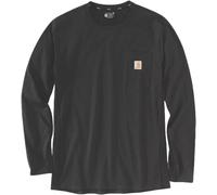 Carhartt Midweight Pocket Manches longues Coupe décontractée, noir, Taille XL