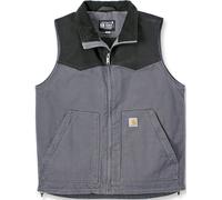 Carhartt Montana Rugged Flex Relaxed Fit Duck Gilet, Gris/Noir, Taille L