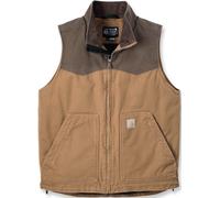 Carhartt Montana Rugged Flex Relaxed Fit Duck Gilet, Marron foncé/marron clair, Taille M