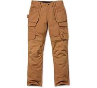 Carhartt Pantalon de travail en acier Rugged Flex, coupe décontractée, double face avant, cargo et poches multiples Pantalon Homme, Marron, 38W/28L
