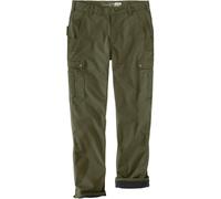 Carhartt Pantalon Ripstop Cargo Fleece Lined Work Pant Basil W36-L30