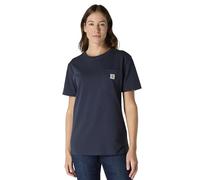 Carhartt Pocket Short-Sleeve T-Shirt, Navy, Medium Femme
