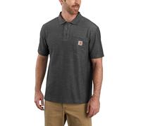 Carhartt Polo ample à manches courtes et poche pour homme, gris carbone, taille XL, Carbone