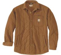 Carhartt Quilted Snap Front Shirt Veste textile, Marron clair, Taille M