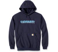 Carhartt Rain Defender Logo Graphic, sweat à capuche XL Bleu Foncé/Bleu Clair Bleu Foncé/Bleu Clair
