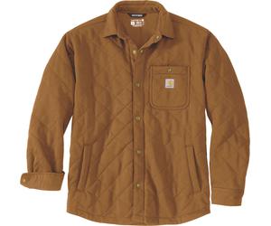 Carhartt Rain Defender Quilted Snap, chemise/veste textile L Marron Marron