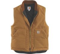 Carhartt Relaxed Fit Firm Duck Insulated Rib Collar Gilet, Marron, Taille 3XL