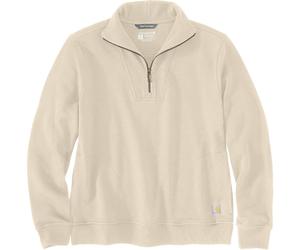 Carhartt Relaxed Fit Half Zip Sweat-shirt femme, Cream, Taille M