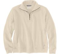 Carhartt Relaxed Fit Half Zip Sweat-shirt femme, Cream, Taille XS