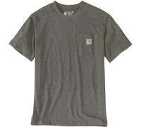 Carhartt Relaxed Fit Heavyweight K87 Pocket T-shirt, gris/olive, Taille XS