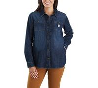 Carhartt Relaxed Fit Midweight Denim Long-sleeve Shirt T-shirt Femme