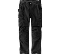 Carhartt Relaxed Fit Straight Steel Rugged Flex Ripstop Double-Front Cargo Pantalon, noir, taille 34 38 pour homme