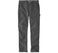 Carhartt Relaxed Straight Rugged Flex Duck Double-Front Dungaree Pantalon, gris, Taille 33/34