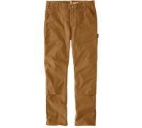 Carhartt Relaxed Straight Rugged Flex Duck Double-Front Dungaree Pantalon, Marron, Taille 32/30