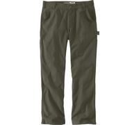 Carhartt Relaxed Straight Rugged Flex Duck Dungaree Pantalon, Olive Sombre, Taille 36/32