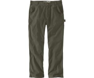 Carhartt Relaxed Straight Rugged Flex Duck Dungaree Pantalon, Olive Sombre, Taille 36/32