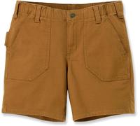Carhartt Rugged Flex Canvas Work, short femme W10 Marron Clair Marron Clair