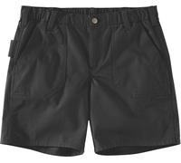Carhartt Rugged Flex Canvas Work, short femme W18 Noir Noir