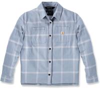 Carhartt Rugged Flex Flannel, chemise femme S Bleu Clair/Blanc Bleu Clair/Blanc