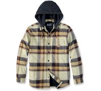 Carhartt Rugged Flex Flannel Fleece, veste en textile M Marron Foncé/Jaune Clair/Noir Marron Foncé/Jaune Clair/Noir
