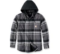 Carhartt Rugged Flex Flannel Fleece, veste en textile M Noir/Gris Noir/Gris