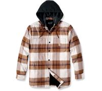 Carhartt Rugged Flex Flannel Fleece, veste en textile XL Marron Clair/Beige/Noir Marron Clair/Beige/Noir