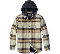 Carhartt Rugged Flex Flannel Hooded Chemise, Brun foncé, Taille L