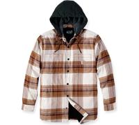 Carhartt Rugged Flex Flannel Hooded Chemise, Marron clair, Taille S