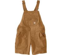 Carhartt Rugged Flex Relaxed Fit Canvas Ladies Salopette courte, Marron, Taille M