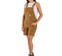 Carhartt Rugged Flex Relaxed Fit Canvas Ladies Salopette courte, brun, taille L pour homme
