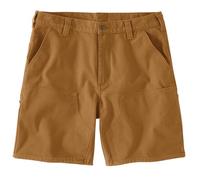 Carhartt Rugged Flex Short de travail utilitaire double devant pour homme Coupe décontractée, Marron, 40