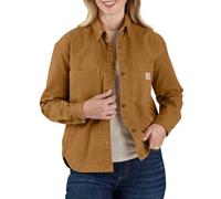 Carhartt Rugged Flex Surchemise en toile de canard ample pour femme, Marron, Taille XS