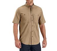 Carhartt Rugged Professional Short-Sleeve Work Shirt, Dark Khaki, M Homme