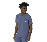 Carhartt Scrub Top Haut médical à col en V pour Homme Homme (Lot de 1) | Haut médical à 3 poches, col en V, confort et durabilité, meilleure mobilité
