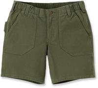 Carhartt Short femme Relaxed Fit Canvas Work Short Basil W4/REG
