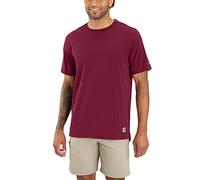 Carhartt T-shirt à manches courtes LWD Relaxed Fit SHIRT Homme, rouge, M