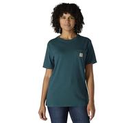 Carhartt T-shirt ample à manches courtes et poche pour femme, Pierre verte, Taille XL