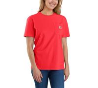 Carhartt T-shirt ample à manches courtes et poches K87 SHIRT Femme, rouge, L