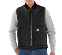Carhartt V01 Gilet à col côtelé isolé ferme pour homme Coupe décontractée, noir, XX-Large