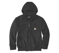 Carhartt, Veste de travail, Waschte Duck Active Jacke Schwarz (L)