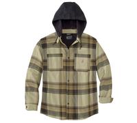 Carhartt Veste Flannel Sherpa-Lined Shirt Jac Dark Brown S