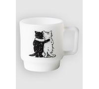 Carhartt WIP Hugging Cats Glass Mug blanc Uni