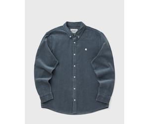 Carhartt WIP L/S Madison Fine Cord Shirt men Longsleeves blue taille: XL